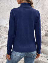 LOMON Sweaters for Women 2026 Fall Winter Turtleneck Sweater