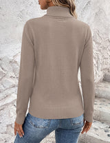 LOMON Sweaters for Women 2026 Fall Winter Turtleneck Sweater