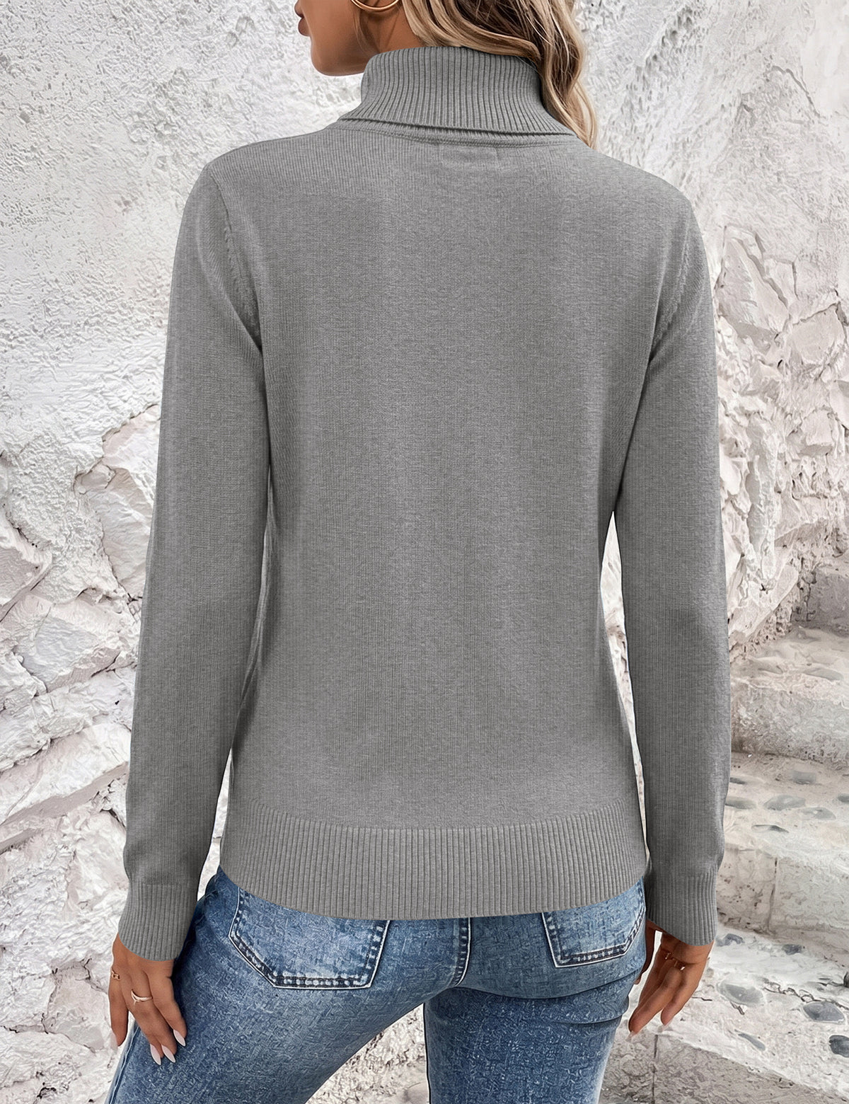LOMON Sweaters for Women 2026 Fall Winter Turtleneck Sweater