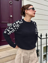 LOMON Sweaters for Women Crew Neck Long Sleeve Pullover Tops