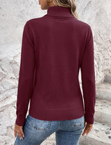 LOMON Sweaters for Women 2026 Fall Winter Turtleneck Sweater