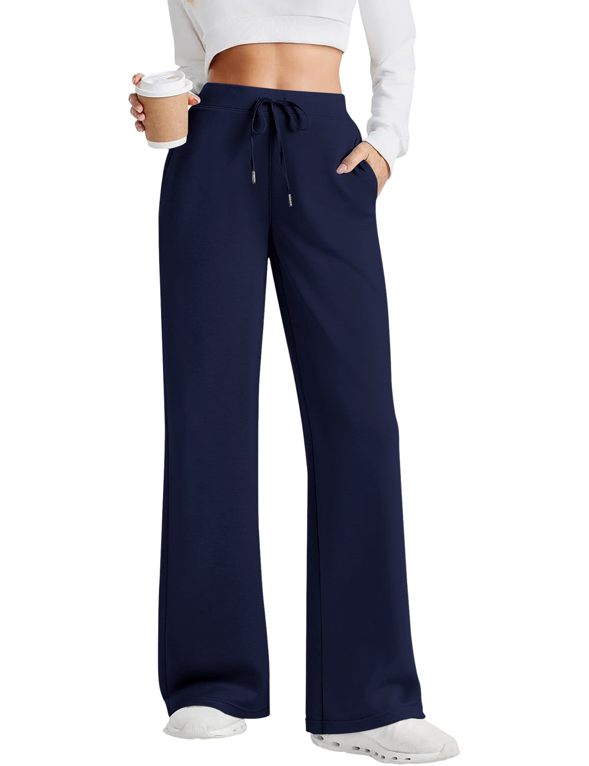 LOMON Womens Wide Leg Sweatpants High Waist Baggy Pants Lounge Joggers