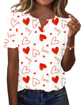 LOMON Womens Short Sleeve V Neck T Shirts Summer Tops Basic Tees Business Casual Blouses Trendy Fashion Clothes