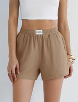 LOMON Linen Shorts for Women Summer Beach Casual Shorts Comfy Lightweight Vacation Cruise Outfits Lounge Pants with Pockets