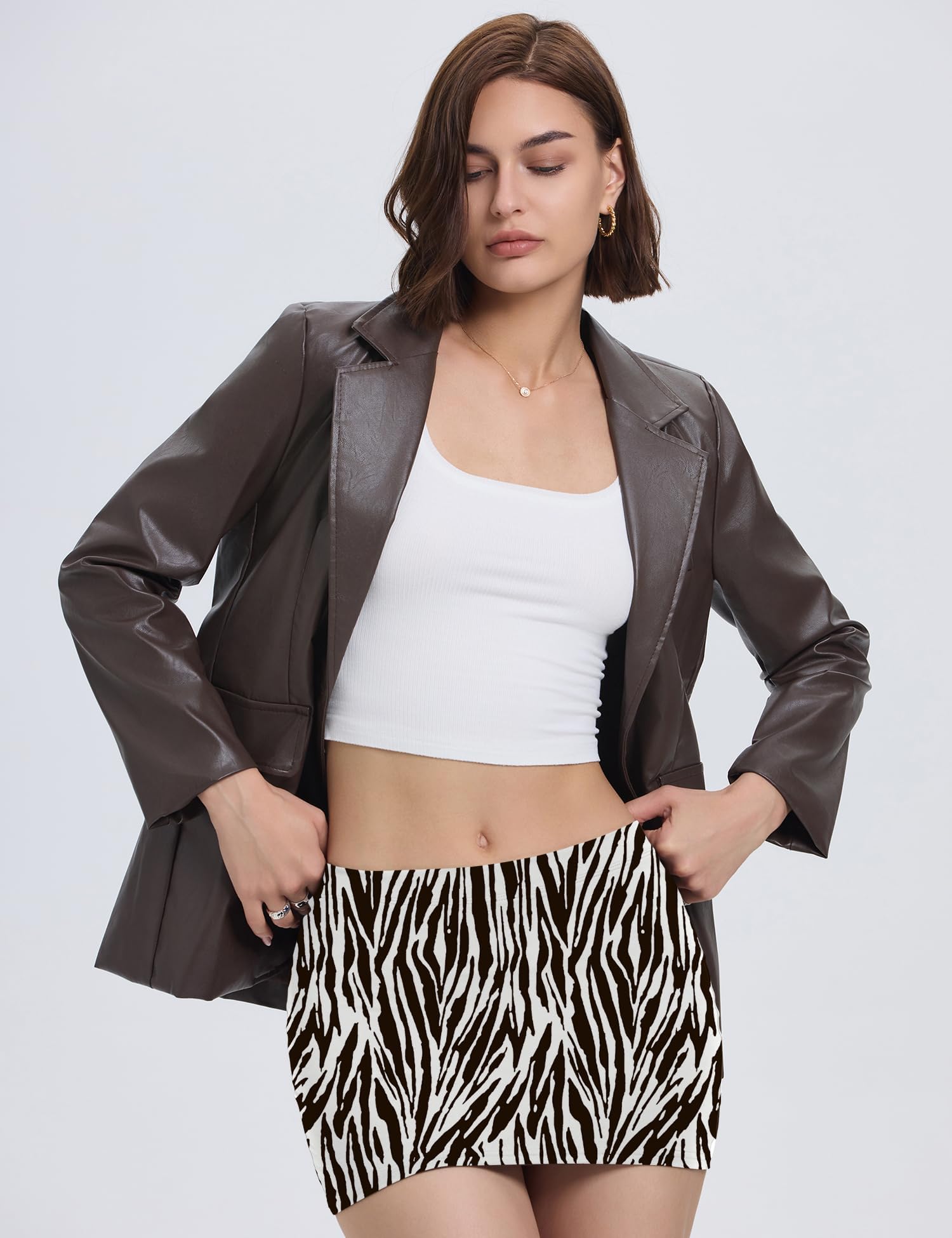 Lomon Y2k Mini Skirts for Women with Shorts Underneath Bodycon Skorts Sexy Club Date Night Outfits Trendy 2026 Streetwear