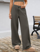 LOMON Women's Sweatpants Wide Leg Fleece Lined Sweat Pants Spring Winter Clothes 2026 Baggy Drawstring Joggers with Pockets