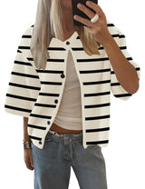 Lomon Womens Spring Summer Short Sleeve Cardigan Sweaters Trendy Crew Neck Button Down Lightweight Knit Outfit Y2k Clothes
