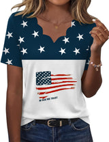 LOMON Womens Summer Tops V Neck Short Sleeve Shirts Dressy Casual Tunic Blouses Spring Fashion
