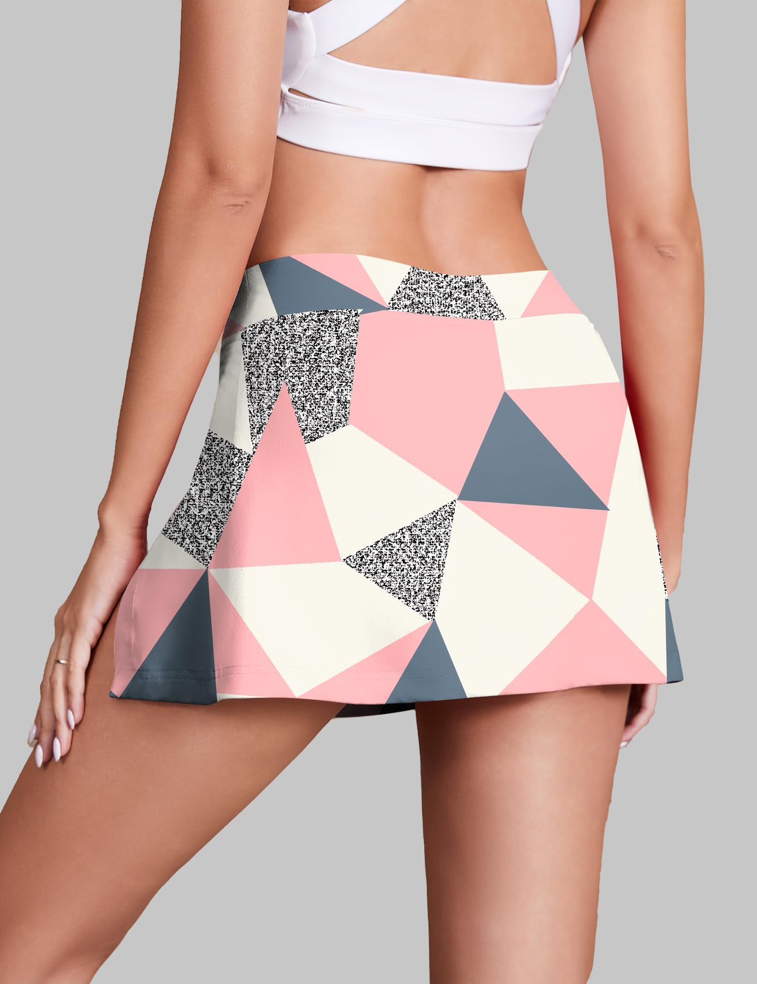 LOMON Mini Skirts for Women with Shorts Underneath Stretchy Bodycon Side Slit Sexy Y2K Club Date Night Going Out Outfits