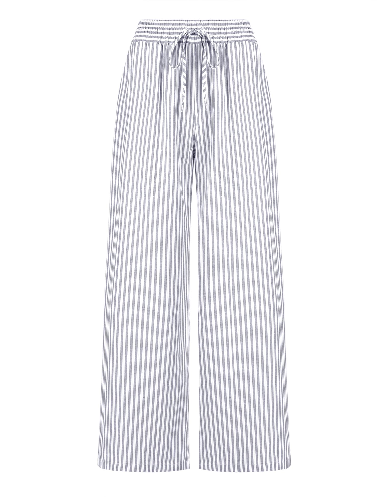 LOMON Striped Gingham Pants Women 2026 Spring Summer Pajamas Wide Leg Pj Lounge Boxer Bottoms Y2k Trousers with Pocket