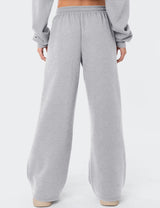 LOMON Women's Sweatpants Wide Leg Fleece Lined Sweat Pants Spring Winter Clothes 2026 Baggy Drawstring Joggers with Pockets