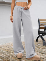 LOMON Women's Sweatpants Wide Leg Fleece Lined Sweat Pants Spring Winter Clothes 2026 Baggy Drawstring Joggers with Pockets