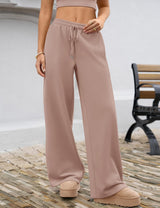 LOMON Women's Sweatpants Wide Leg Fleece Lined Sweat Pants Spring Winter Clothes 2026 Baggy Drawstring Joggers with Pockets
