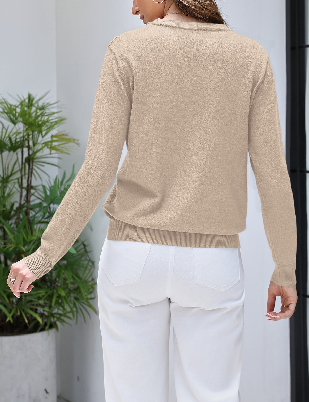 LOMON Women's Sweaters 2026 Fall Long Sleeve Lightweight Pullover Tops