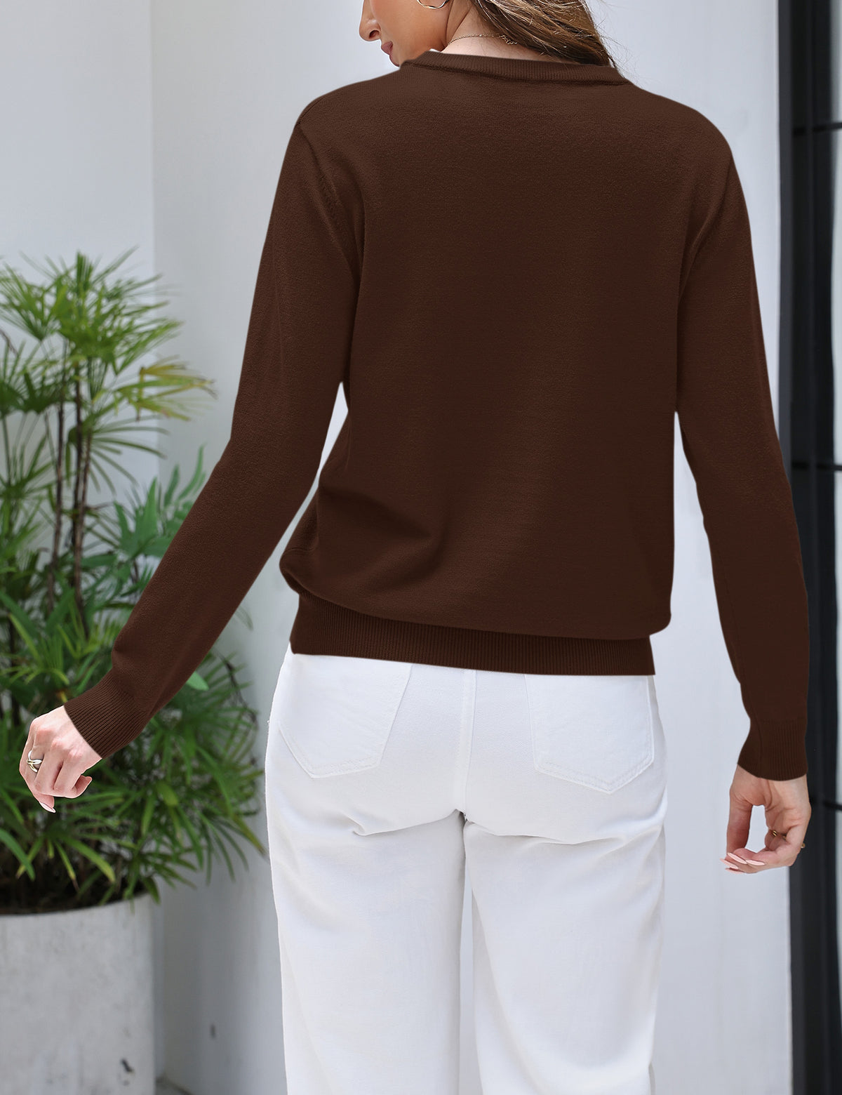 LOMON Women's Sweaters 2026 Fall Long Sleeve Lightweight Pullover Tops