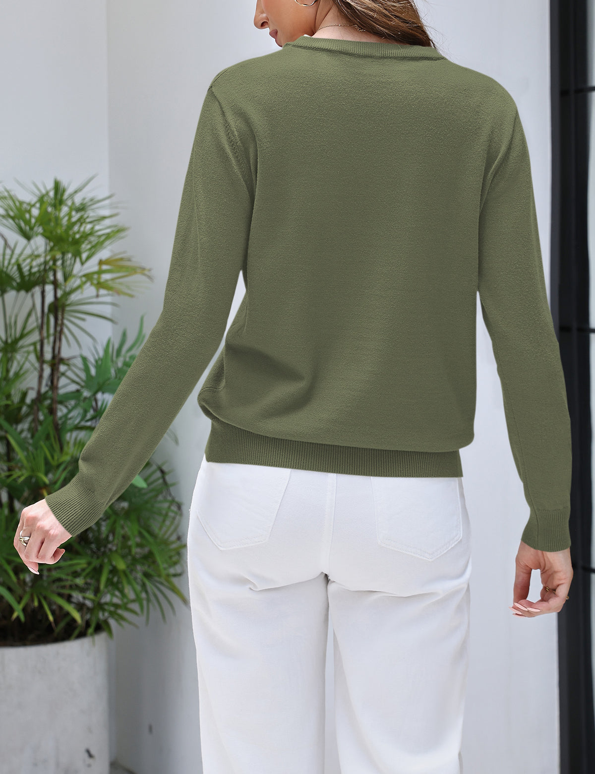 LOMON Women's Sweaters 2026 Fall Long Sleeve Lightweight Pullover Tops