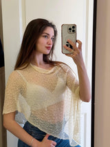 LOMON Womens Sheer Poncho Shrug Bolero Lightweight Knit Crochet Shrug Mesh Cover Up Summer 2026