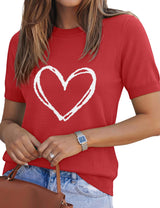 LOMON Short Sleeve Sweater for Women Light-Weight Crew Neck Summer Tops Dressy Casual Women's Clothes 2026, S-XXL