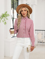 LOMON Button Down Shirts for Women Dressy Casual Long Sleeve Ruffle Blouses Office Tops Work Shirt