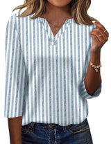 LOMON Womens 3/4 Length Sleeve Tops V Neck Business Casual Blouses Summer Tees Shirts 2026