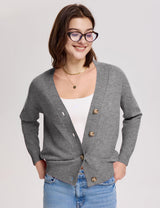 LOMON Women's Button Down Cardigan Sweaters Fall Long Sleeve Open Front Soft Cardigan Casual Loose Knit Coat Outerwear