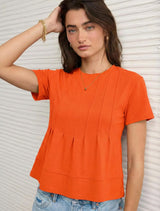 LOMON Spring Peplum Tops for Women Babydoll Pleated Short Sleeve Crop Swing Shirts Blouses Trendy Casual Clothing 2026