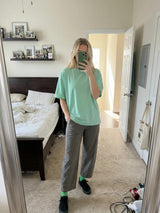LOMON Wide Leg Barrel Pants for Women 27" Work Dress Casual Golf Loose Fit Crop Ankle Palazzo Slacks with Pockets Spring 2026