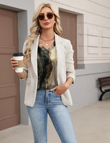 LOMON Women Silk Satin Tops Cap Short Sleeve Blouse V Neck Shirts Business Casual Outfits