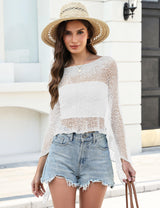 LOMON Womens Sheer Poncho Shrug Bolero Lightweight Knit Crochet Shrug Mesh Cover Up Summer 2026