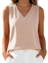 LOMON Womens Linen Crop Tank Top V Neck Tank Tops Sleeveless Cute Spring Summer Tops for Women 2026 Beach Vacation (XS-XL)