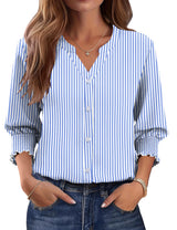 LOMON Button Down Shirts for Women 3/4 Length Sleeve Business Casual Blouses 2026 Summer Tops