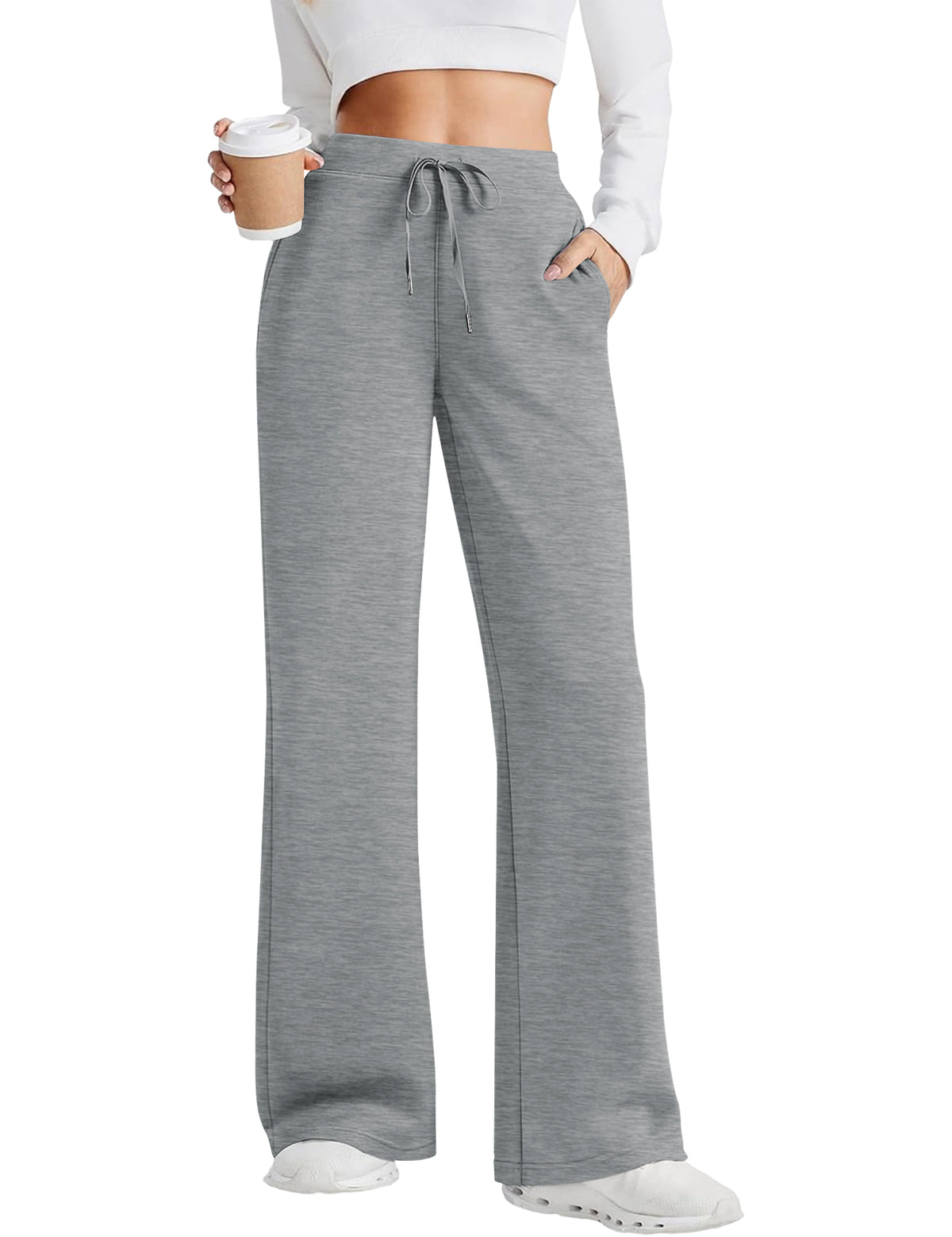 LOMON Womens Wide Leg Sweatpants High Waist Baggy Pants Lounge Joggers