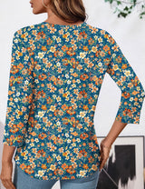LOMON Womens 3/4 Length Sleeve Tops V Neck Business Casual Blouses Summer Tees Shirts 2026