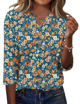 LOMON Womens 3/4 Length Sleeve Tops V Neck Business Casual Blouses Summer Tees Shirts 2026