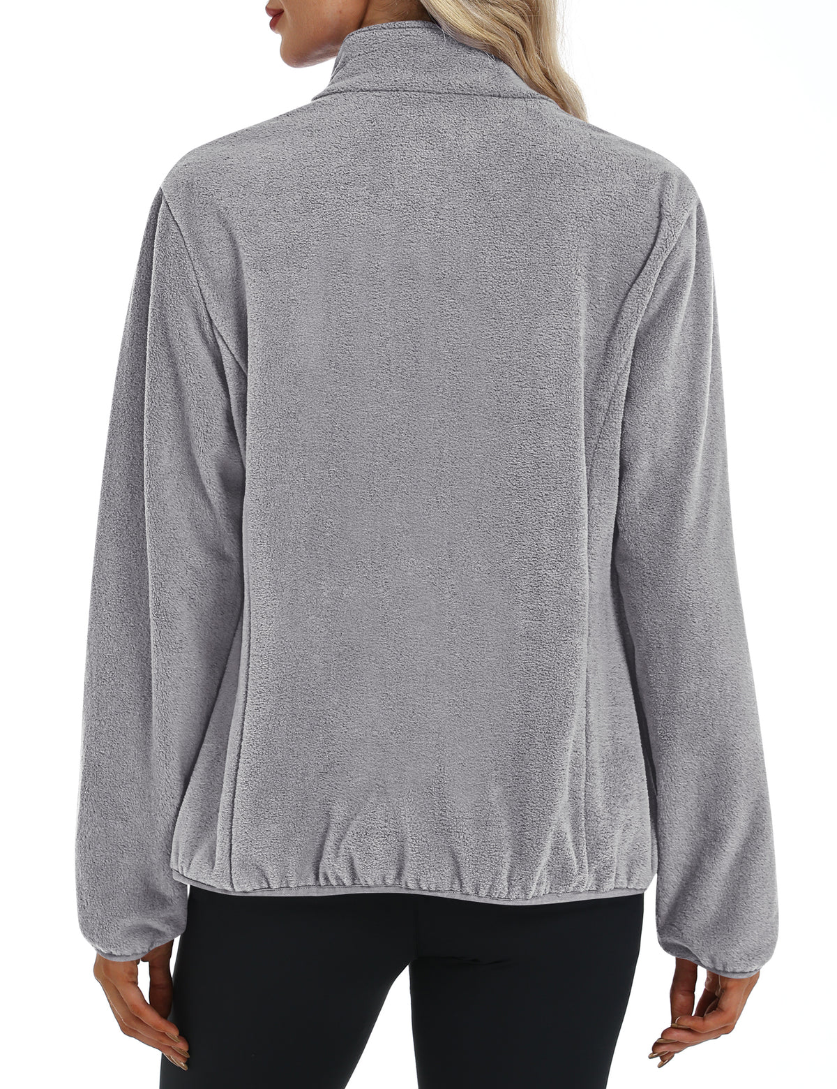 LOMON Fleece Jacket Women with 6 Pockets Lightweight Full Zip Coat