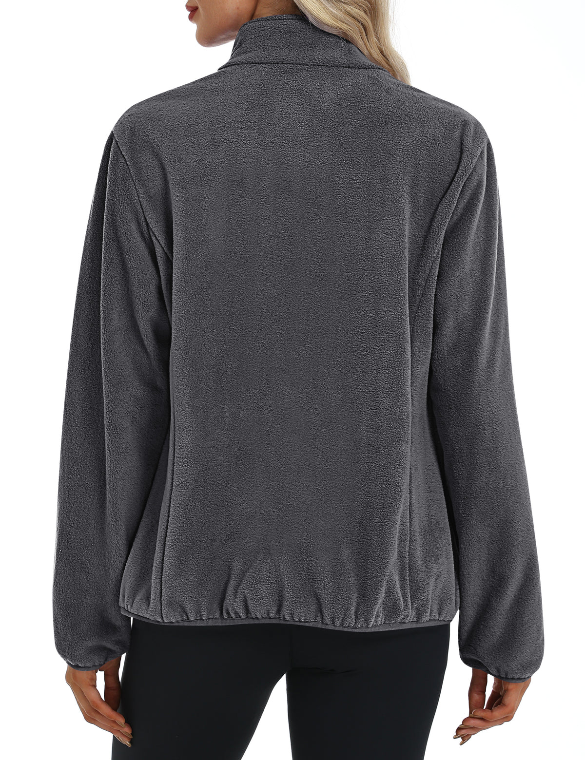 LOMON Fleece Jacket Women with 6 Pockets Lightweight Full Zip Coat