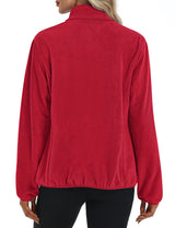 LOMON Fleece Jacket Women with 6 Pockets Lightweight Full Zip Coat