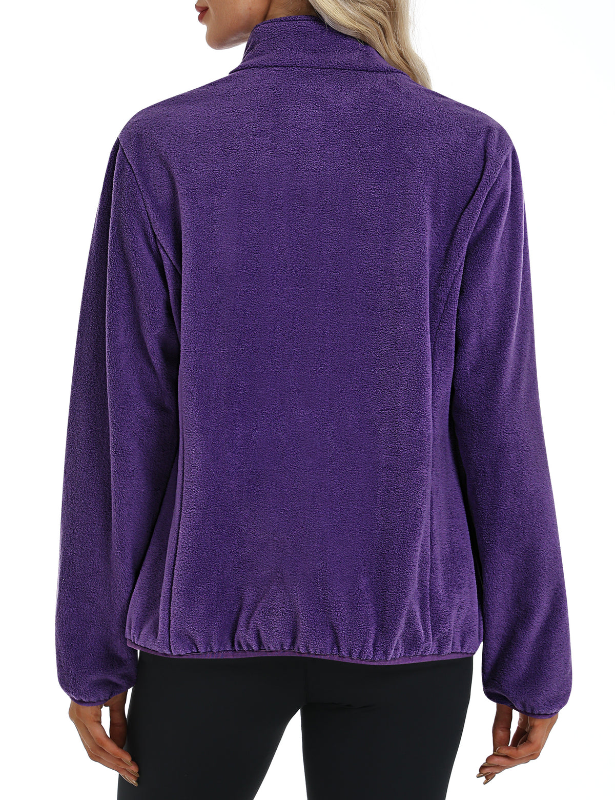 LOMON Fleece Jacket Women with 6 Pockets Lightweight Full Zip Coat