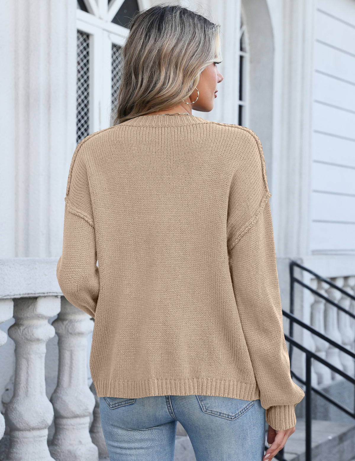 LOMON Womens Cardigan Sweaters 2026 Chunky Fall Winter Button Up Outfits