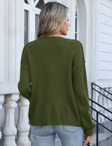 LOMON Womens Cardigan Sweaters 2026 Chunky Fall Winter Button Up Outfits