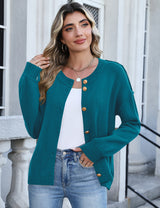 LOMON Womens Cardigan Sweaters 2026 Chunky Fall Winter Button Up Outfits