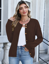 LOMON Womens Cardigan Sweaters 2026 Chunky Fall Winter Button Up Outfits