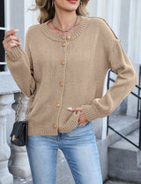 LOMON Womens Cardigan Sweaters 2026 Chunky Fall Winter Button Up Outfits