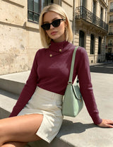 LOMON Sweaters for Women 2026 Fall Winter Turtleneck Sweater