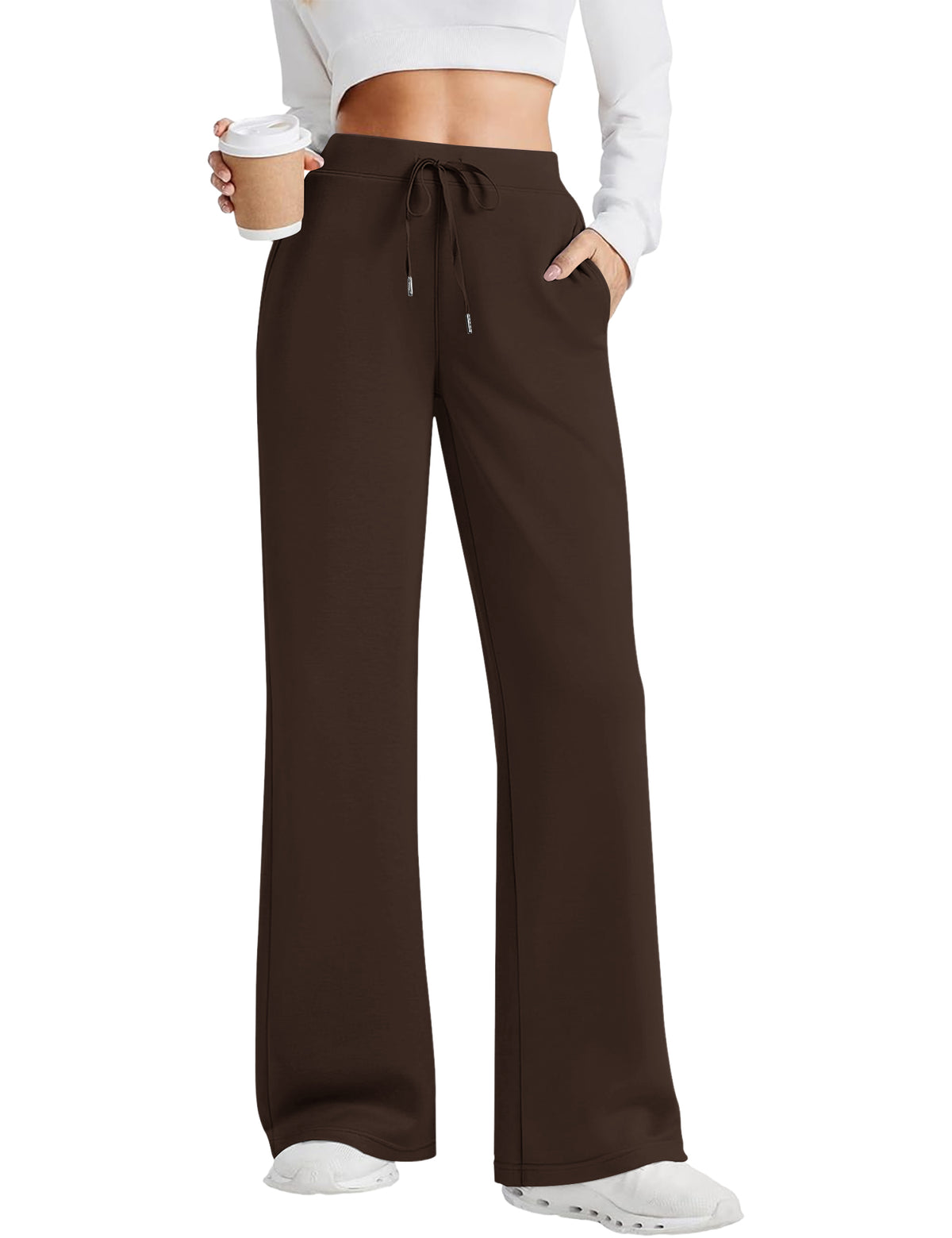 LOMON Womens Wide Leg Sweatpants High Waist Baggy Pants Lounge Joggers