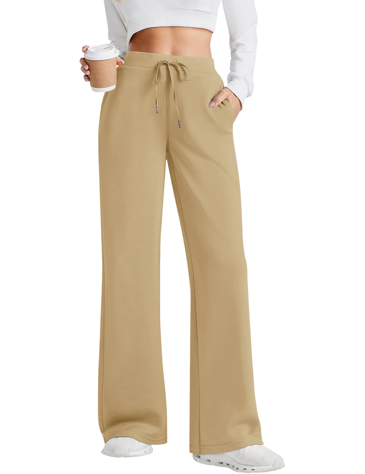 LOMON Womens Wide Leg Sweatpants High Waist Baggy Pants Lounge Joggers