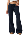 LOMON Womens Fleece Flare Sweatpants, Wide Leg Lounge Pants with Pockets