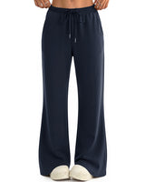 LOMON Womens Fleece Flare Sweatpants, Wide Leg Lounge Pants with Pockets