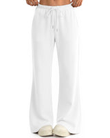 LOMON Womens Fleece Flare Sweatpants, Wide Leg Lounge Pants with Pockets