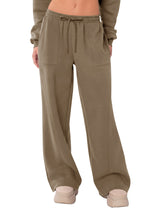 LOMON Wide Leg Sweatpants Women Fleece Fall Spring Sweat Pants